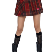 Vintage Red Tartan Sports Skirt