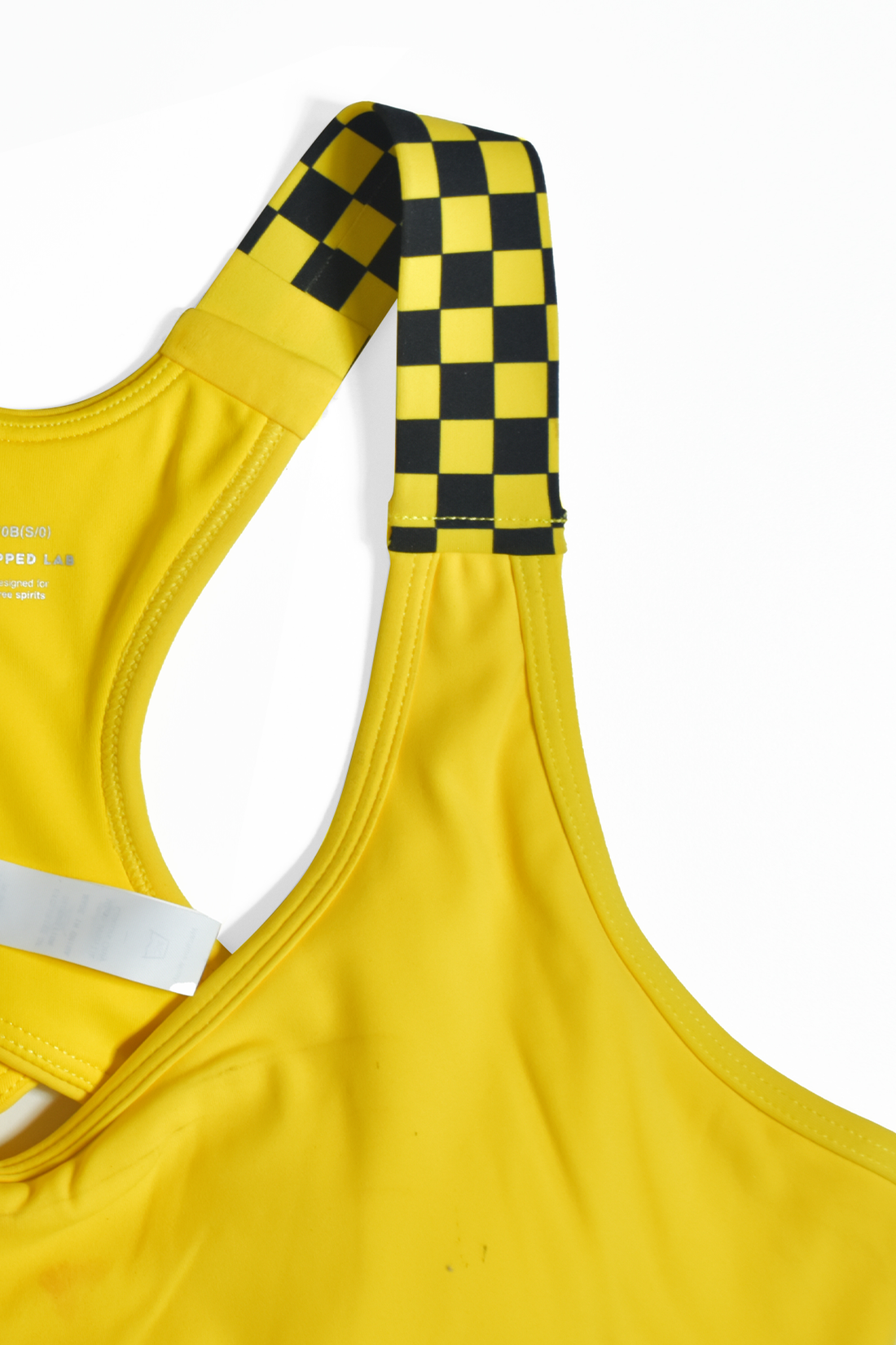 Lemon Checker Bra