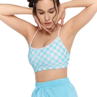 BLUE CHECKER MIX CLASSIC SWEAT SET