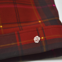 Vintage Red Tartan Sports Bra