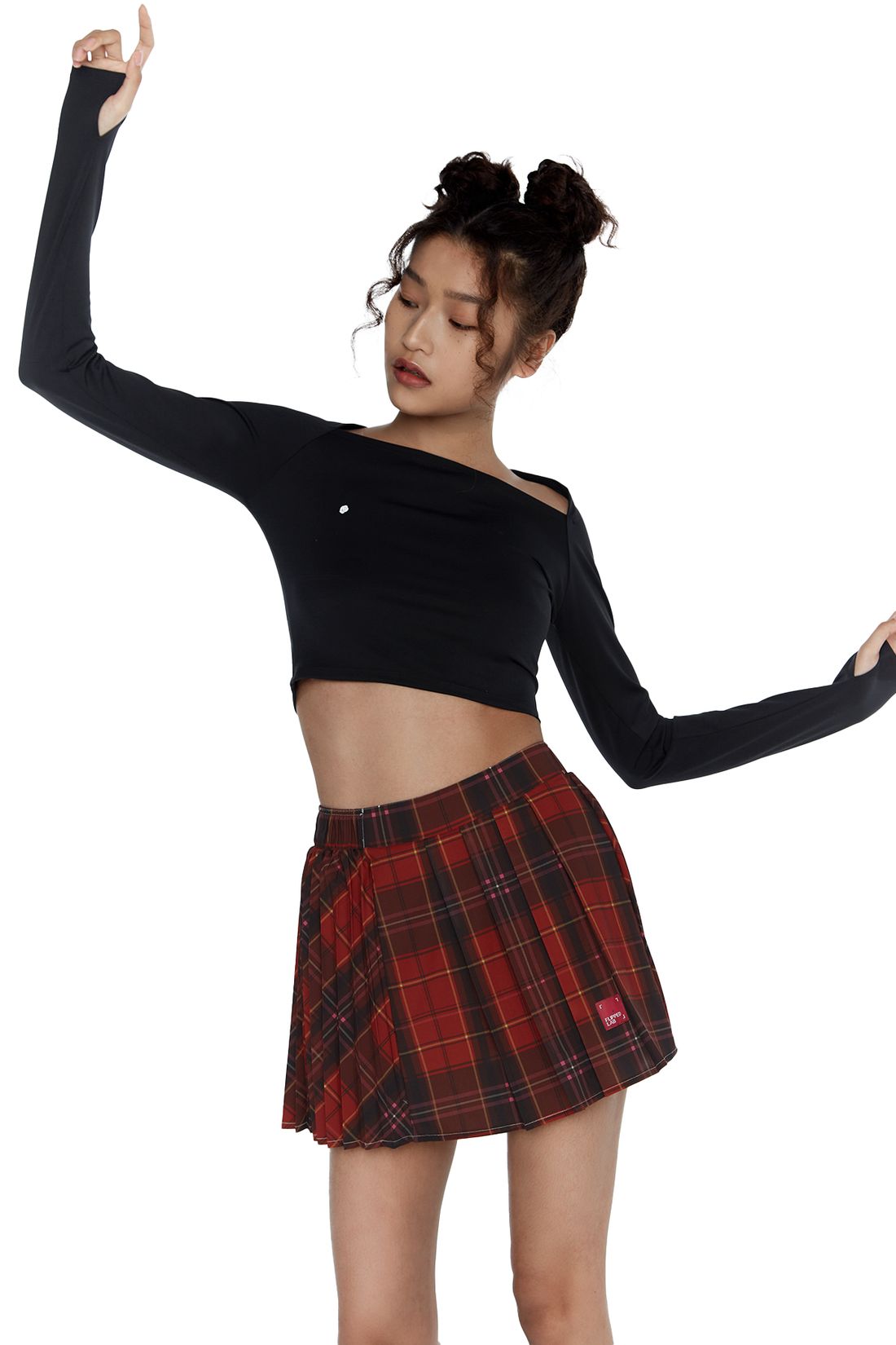 Vintage Red Tartan Sports Skirt