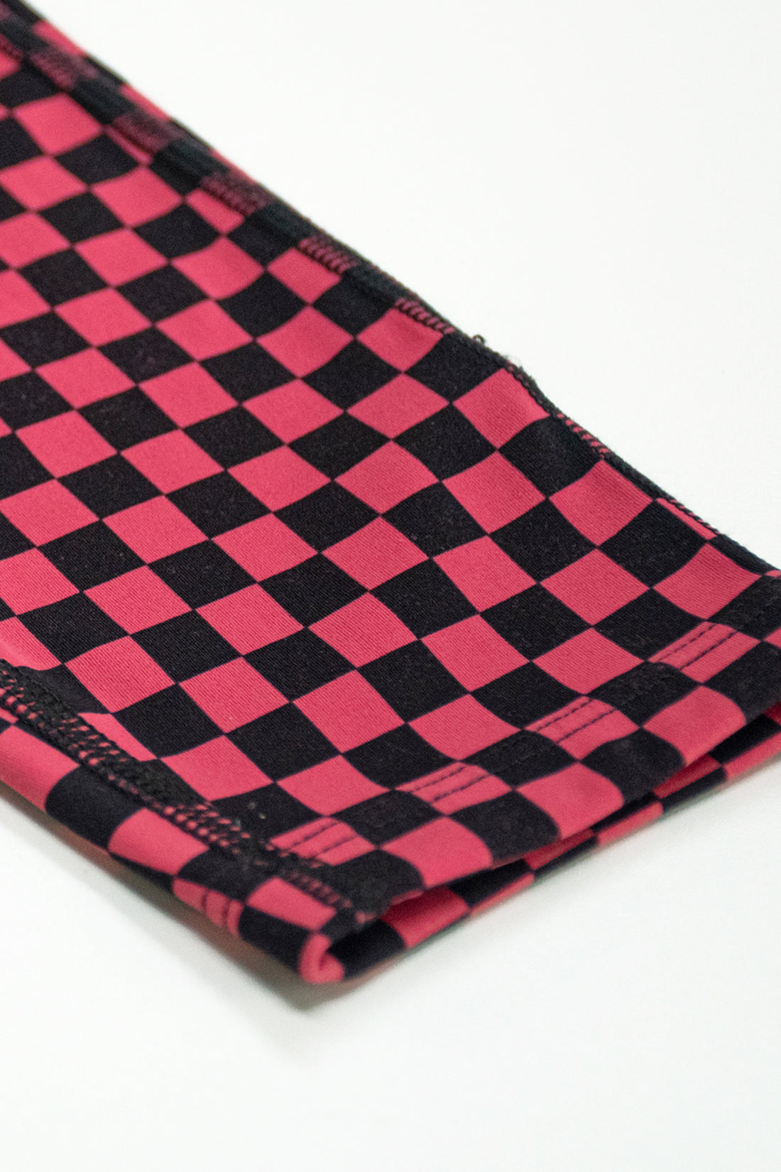 Raspberry Checker Mix Leggings